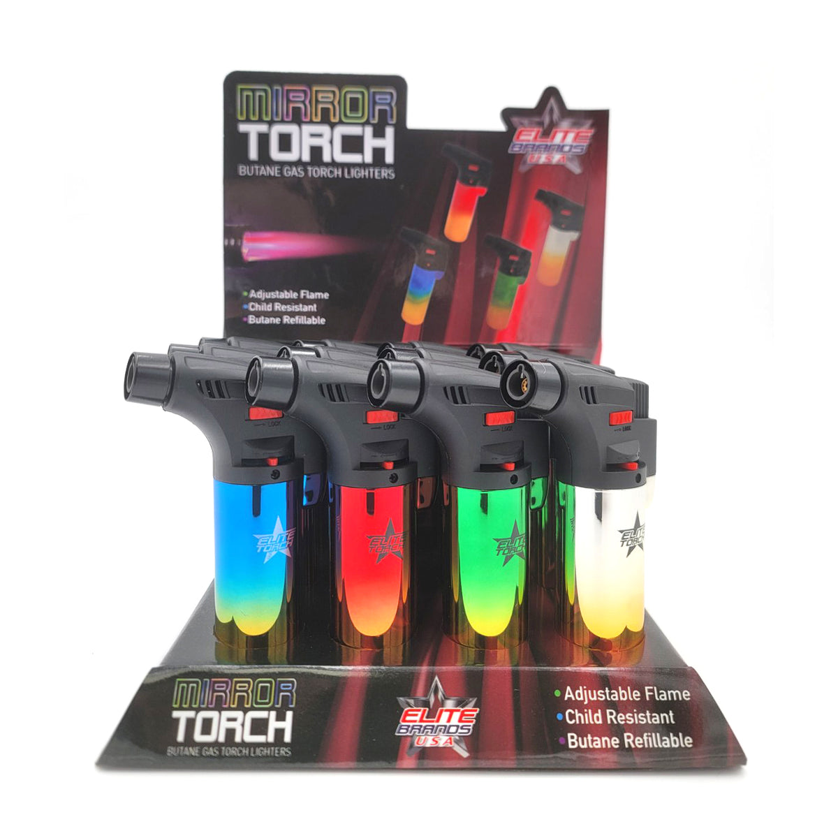 Mirror Torch Lighters Elite Brands USA