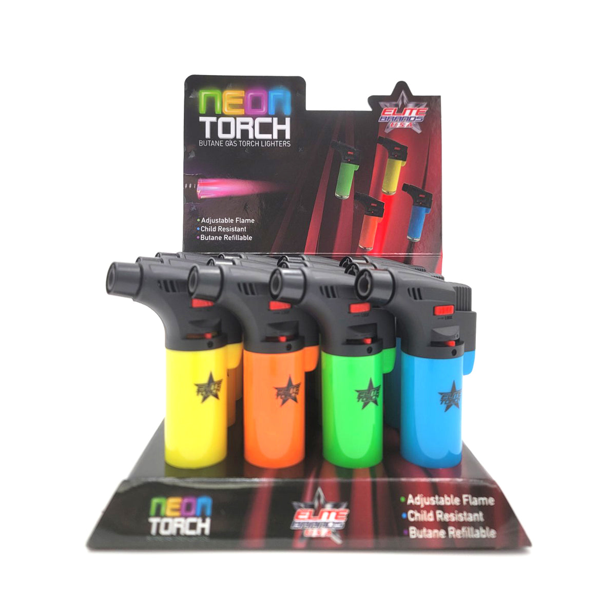 Neon Torch Lighters Elite Brands USA