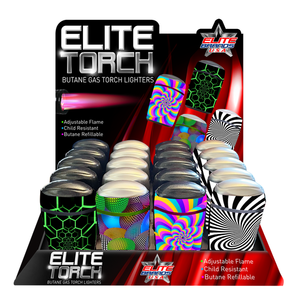 Multicolor Torch Lighters - Elite Brands Usa